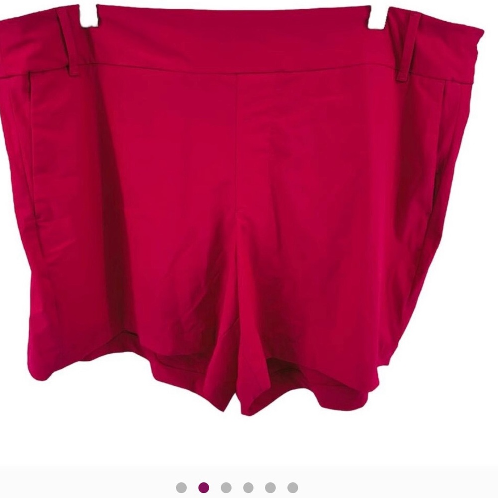 Spanx Sunshine Shorts Swim Relaxed Mid Rise Stretch Pocket Hibiscus Pink 2X - Picture 2 of 4